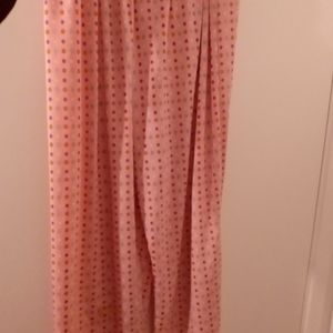 Silky Pink Pajama Pants.